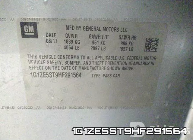 1G1ZE5ST9HF291564 фото 6