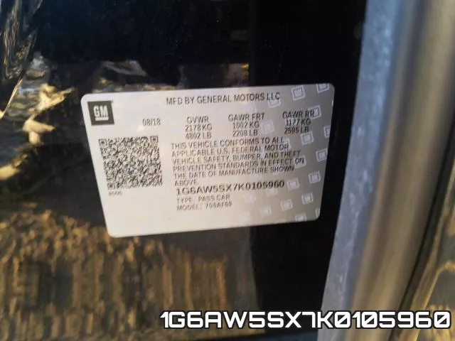 1G6AW5SX7K0105960 фото 2