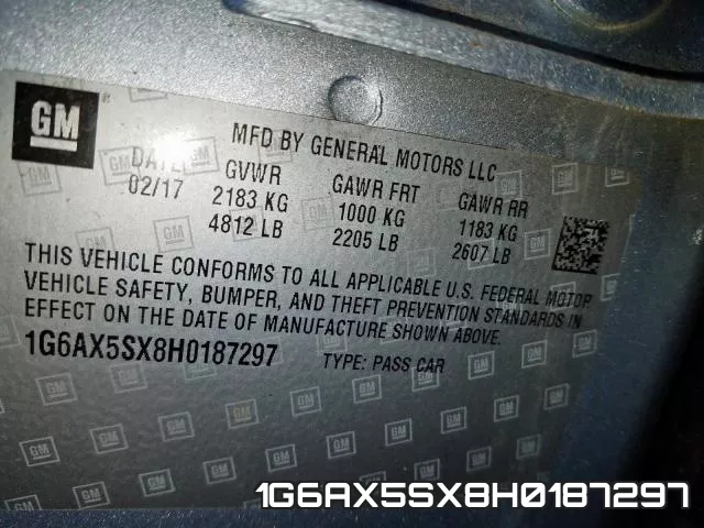 1G6AX5SX8H0187297 фото 2