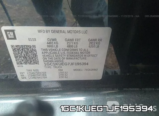 1GC1KUEG7JF195394 фото 7