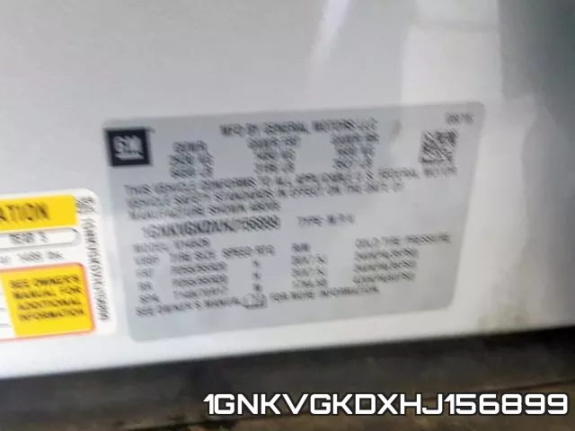 1GNKVGKDXHJ156899 фото 2