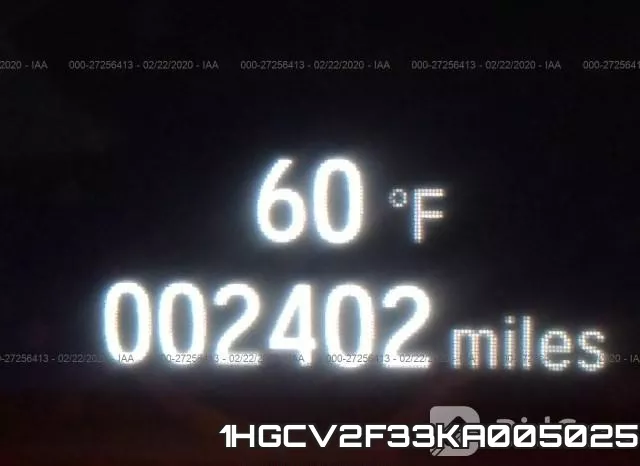 1HGCV2F33KA005025 фото 7