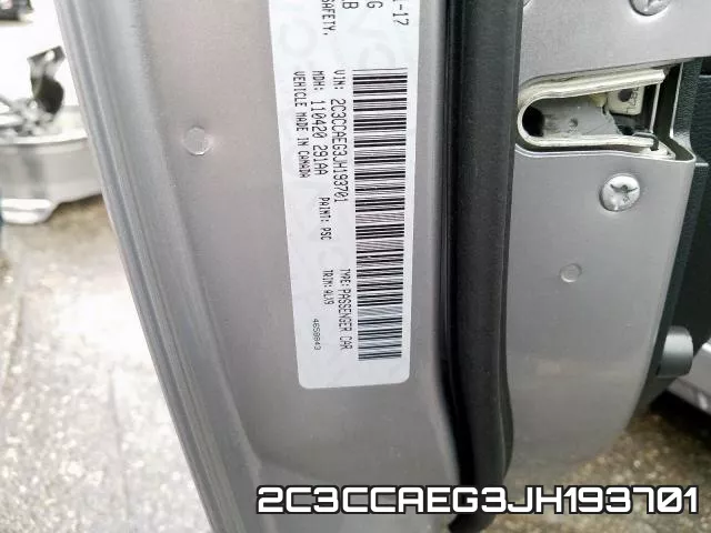 2C3CCAEG3JH193701 фото 2