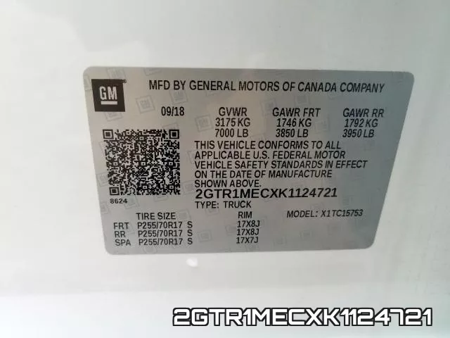 2GTR1MECXK1124721 фото 2