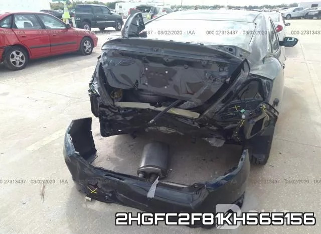2HGFC2F81KH565156 фото 6