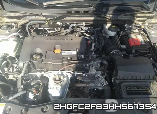 2HGFC2F83HH567354 фото 2