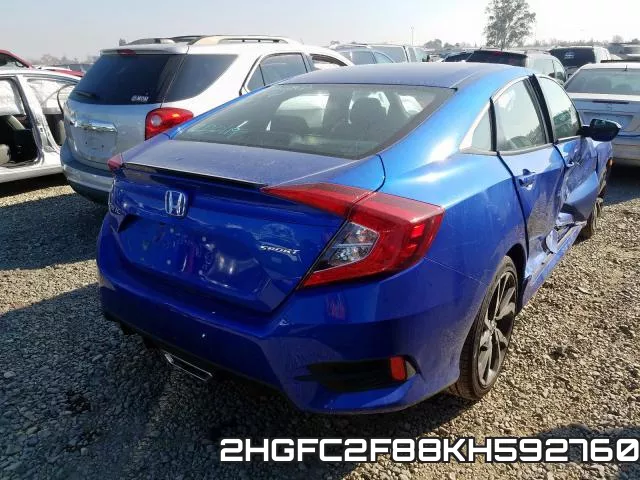 2HGFC2F88KH592760 фото 4