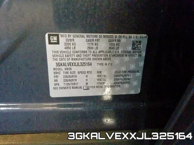 3GKALVEXXJL325164 фото 2