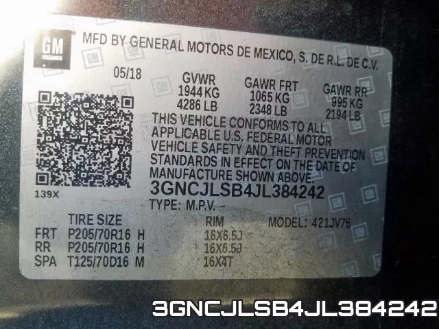 3GNCJLSB4JL384242 фото 2