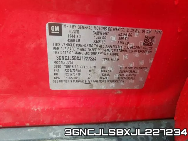 3GNCJLSBXJL227234 фото 2