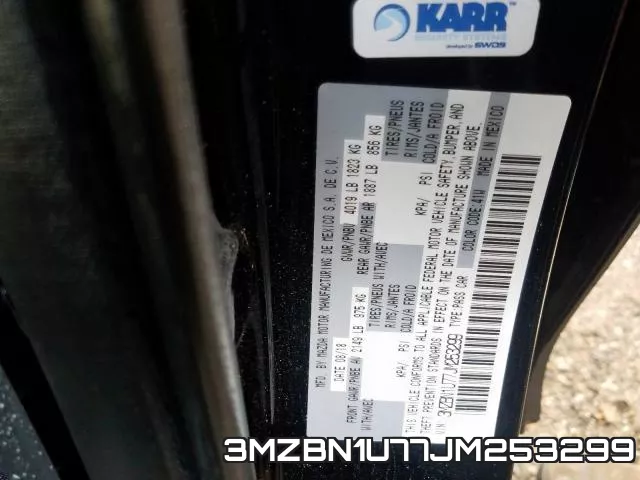 3MZBN1U77JM253299 фото 2