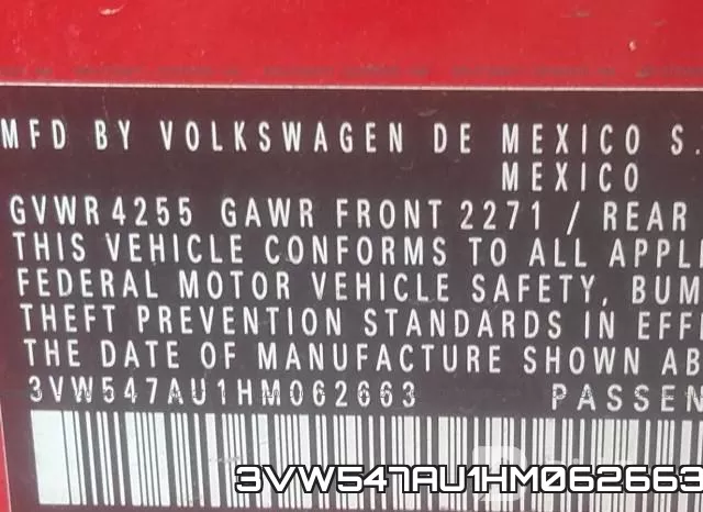 3VW547AU1HM062663 фото 6
