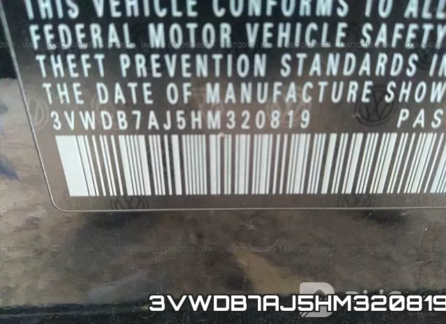 3VWDB7AJ5HM320819 фото 10