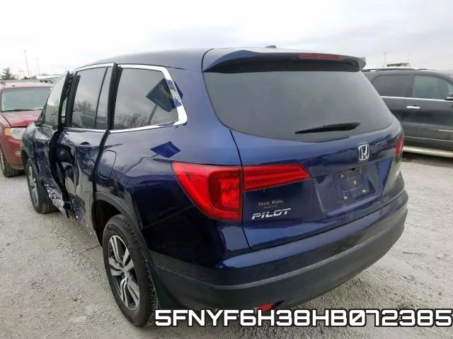 5FNYF6H38HB072385 фото 3