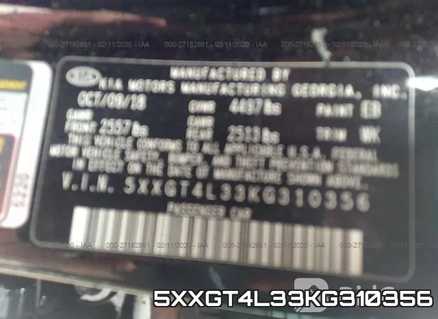 5XXGT4L33KG310356 фото 7