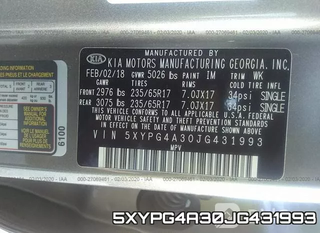 5XYPG4A30JG431993 фото 6