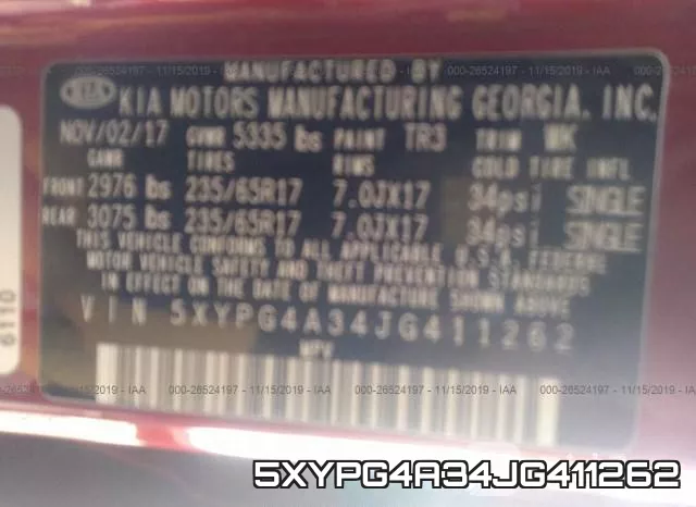 5XYPG4A34JG411262 фото 6