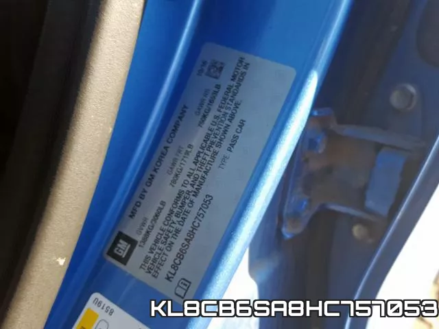 KL8CB6SA8HC757053 фото 2