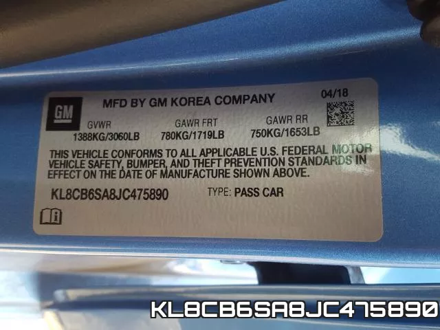 KL8CB6SA8JC475890 фото 2