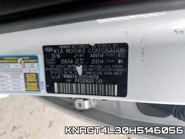 KNAGT4L30H5146056 фото 2