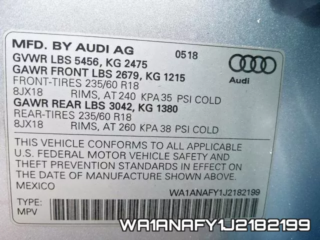 WA1ANAFY1J2182199 фото 2