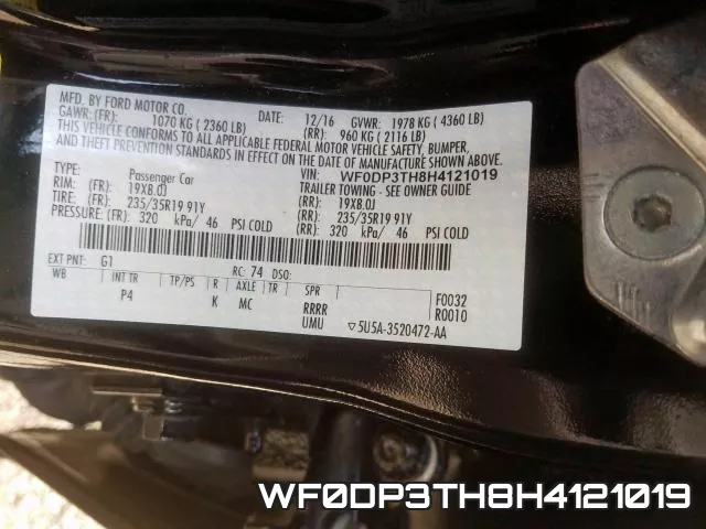WF0DP3TH8H4121019 фото 2