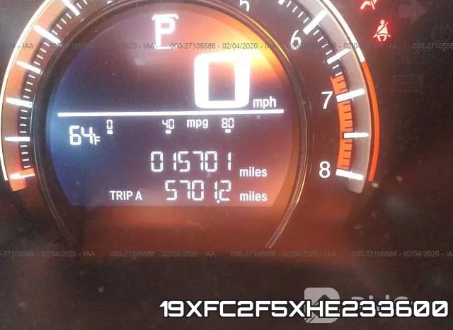 19XFC2F5XHE233600 фото 6