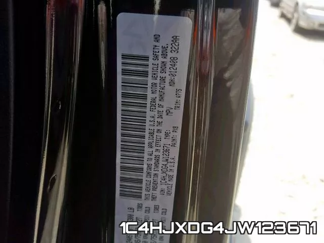 1C4HJXDG4JW123671 фото 2
