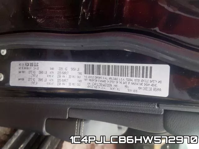 1C4PJLCB6HW572970 фото 2