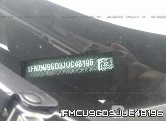 1FMCU9GD3JUC48196 фото 7