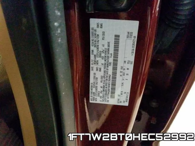 1FT7W2BT0HEC52992 фото 2