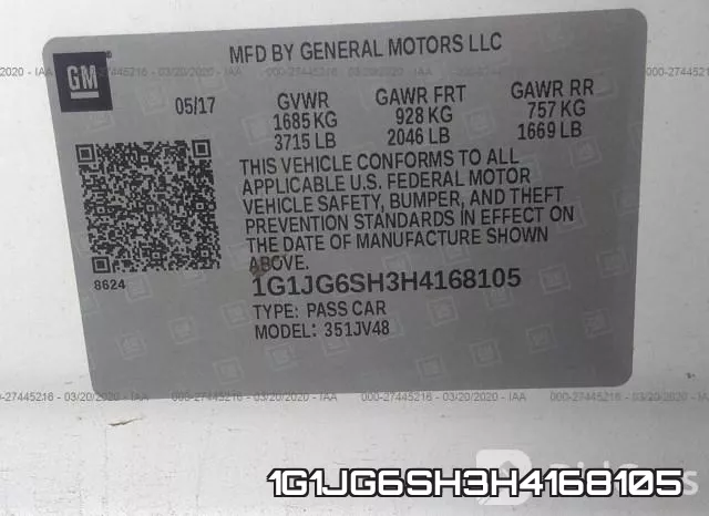 1G1JG6SH3H4168105 фото 8