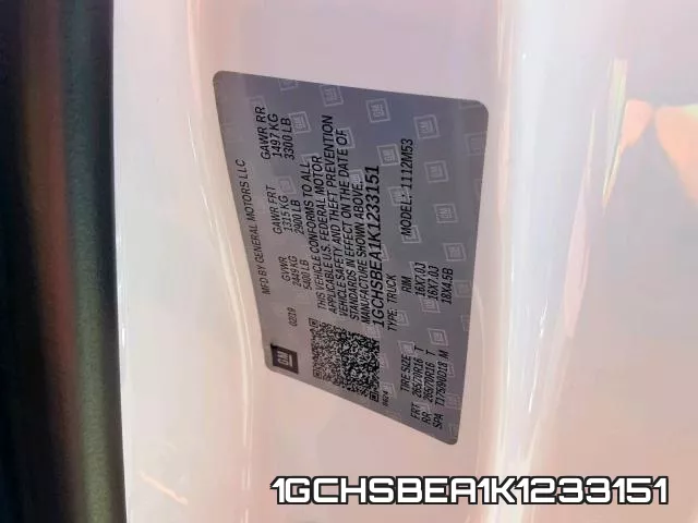 1GCHSBEA1K1233151 фото 2