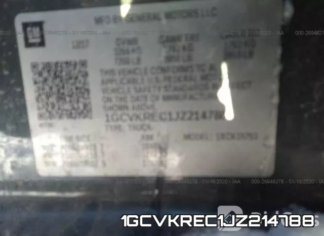1GCVKREC1JZ214788 фото 8