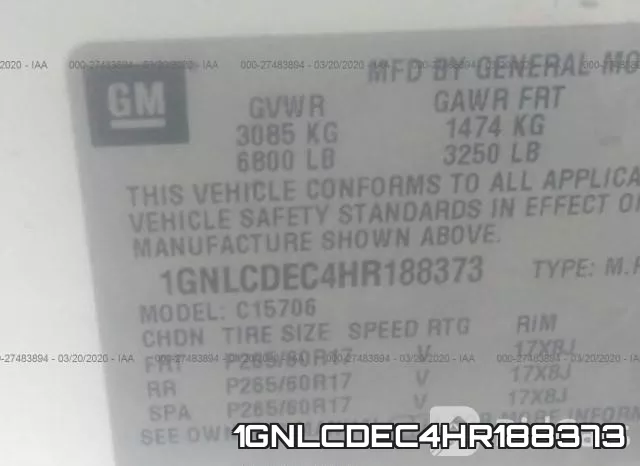 1GNLCDEC4HR188373 фото 8