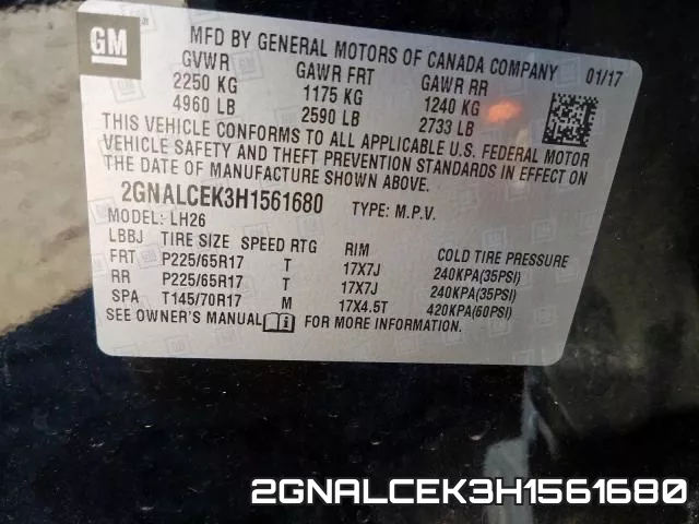 2GNALCEK3H1561680 фото 2