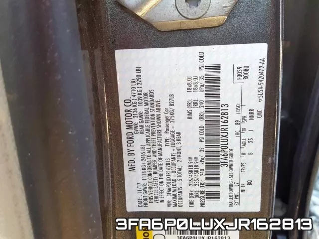 3FA6P0LUXJR162813 фото 2