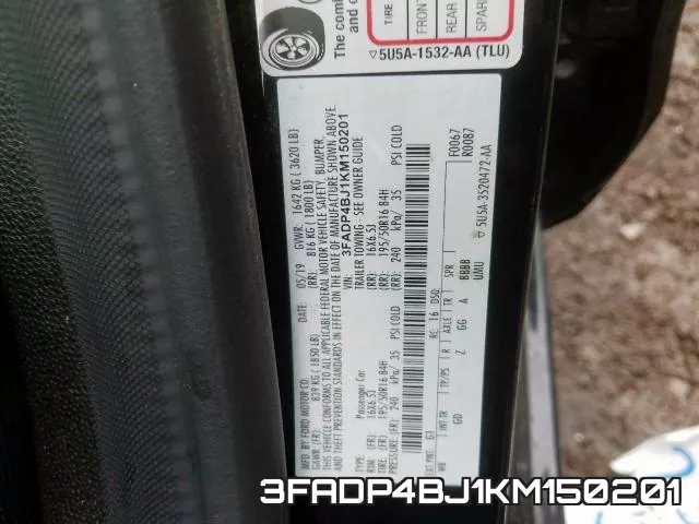 3FADP4BJ1KM150201 фото 2