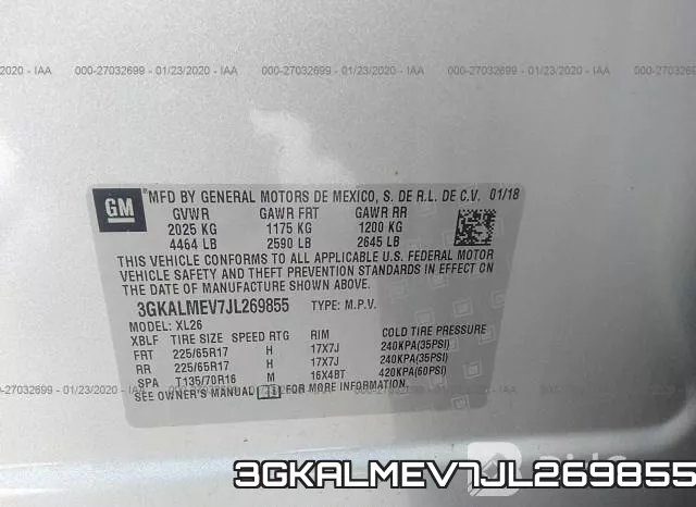 3GKALMEV7JL269855 фото 7