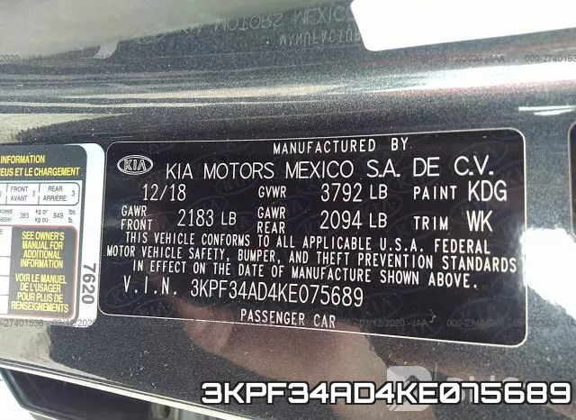 3KPF34AD4KE075689 фото 8