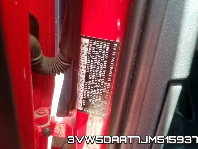 3VW5DAAT7JM515937 фото 2