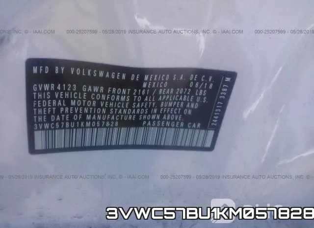 3VWC57BU1KM057828 фото 8