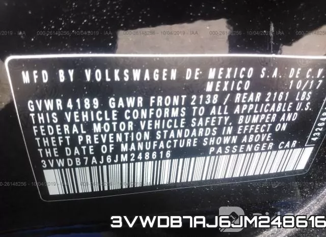 3VWDB7AJ6JM248616 фото 7