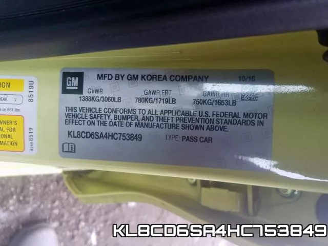 KL8CD6SA4HC753849 фото 2