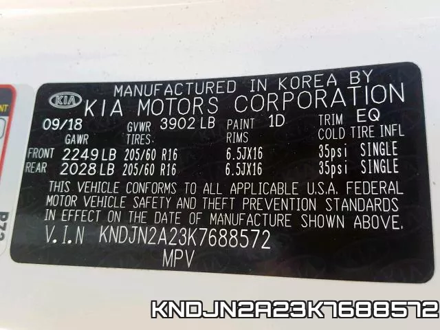 KNDJN2A23K7688572 фото 2