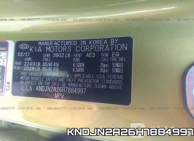 KNDJN2A26H7884997 фото 9