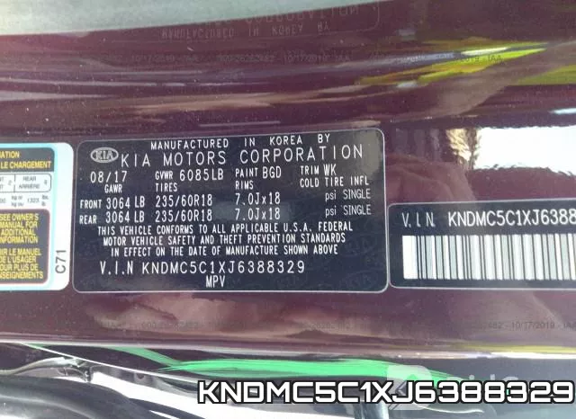 KNDMC5C1XJ6388329 фото 4