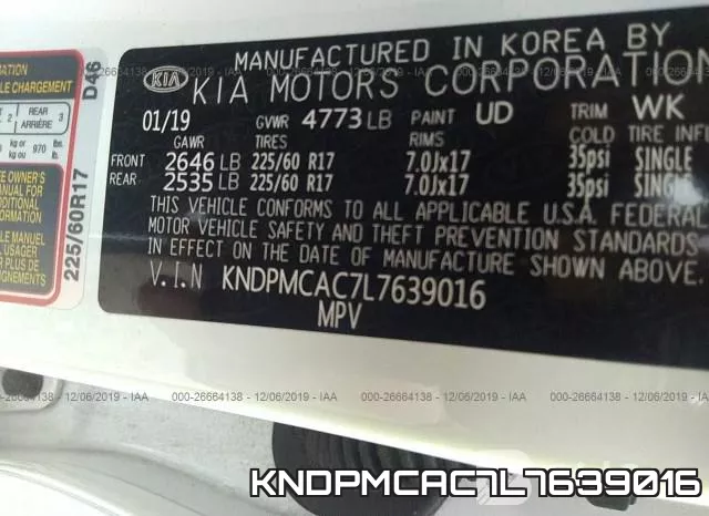 KNDPMCAC7L7639016 фото 7
