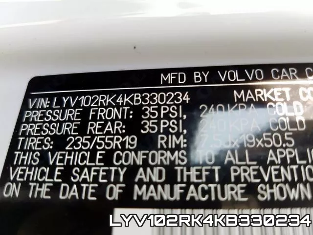 LYV102RK4KB330234 фото 2