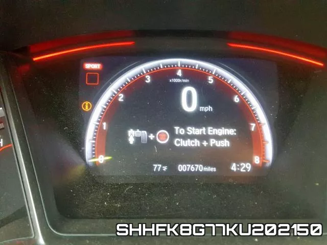 SHHFK8G77KU202150 фото 8